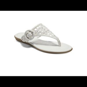 Aerosols Clarity White Sandal Sz 7.5